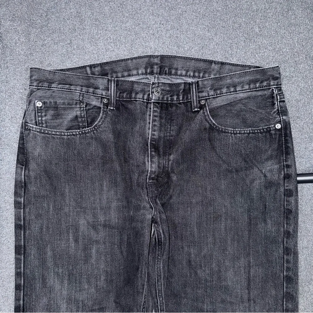 Levi’s 559 Relaxed Straight Black Jeans Men’s 38x32 Red Tab Classic Denim